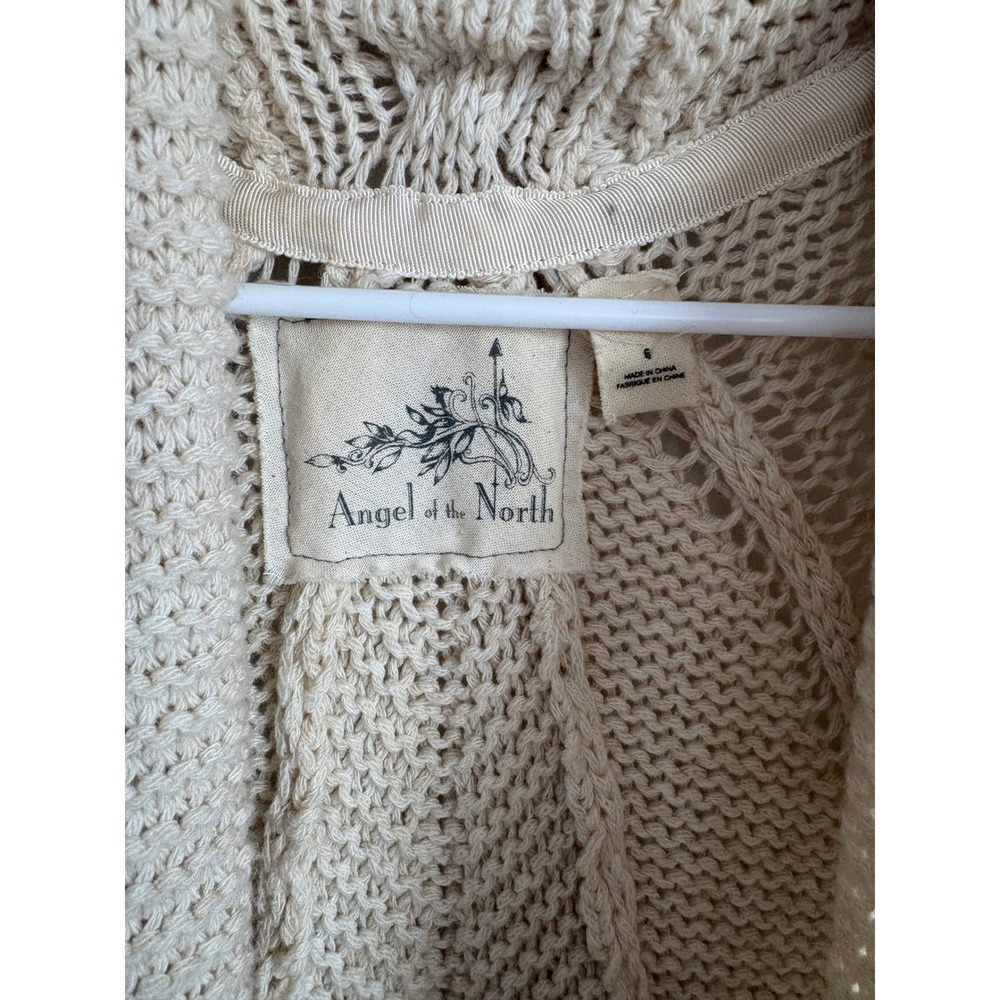 Angel of the North Anthropologie Chunky Knit Cardigan Cottagecore Prairie Indie - Picture 3 of 5